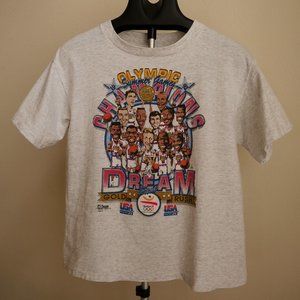Vintage 1992 USA Dream Team Gold Rush Salem Short Sleeve Shirt